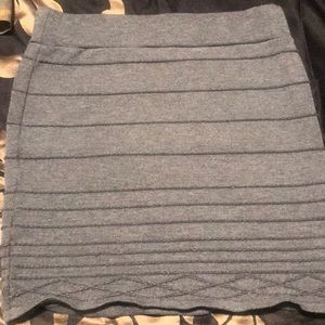 Gray cotton skirt